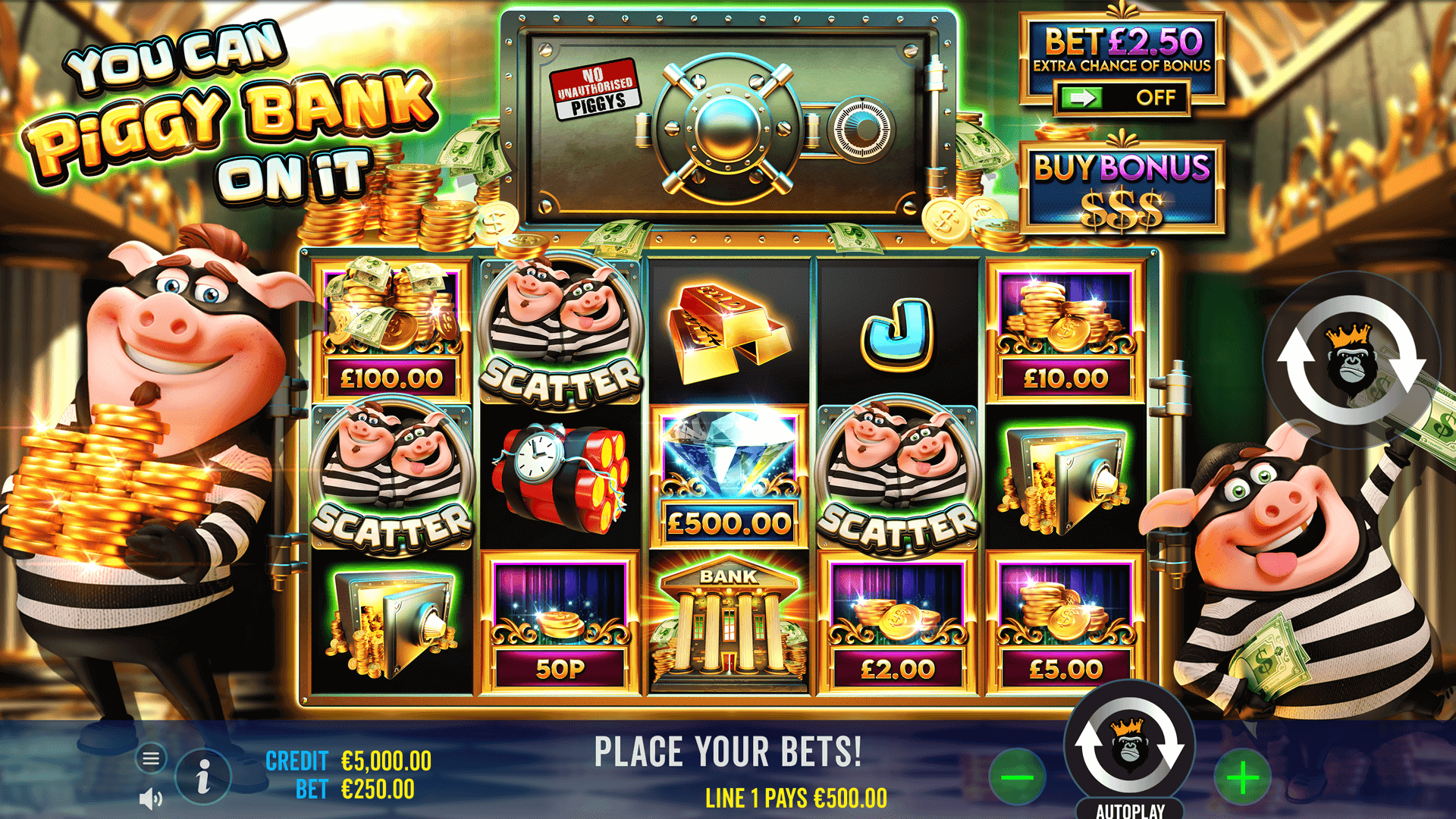 You Can Piggy Bank on It from Pragmatic Play - Gameplay