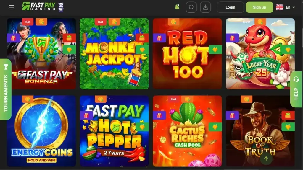 Fastpay Casino Screenshot